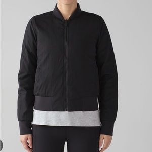 LULULEMON Black Reversible Nonstop Bomber Jacket 2